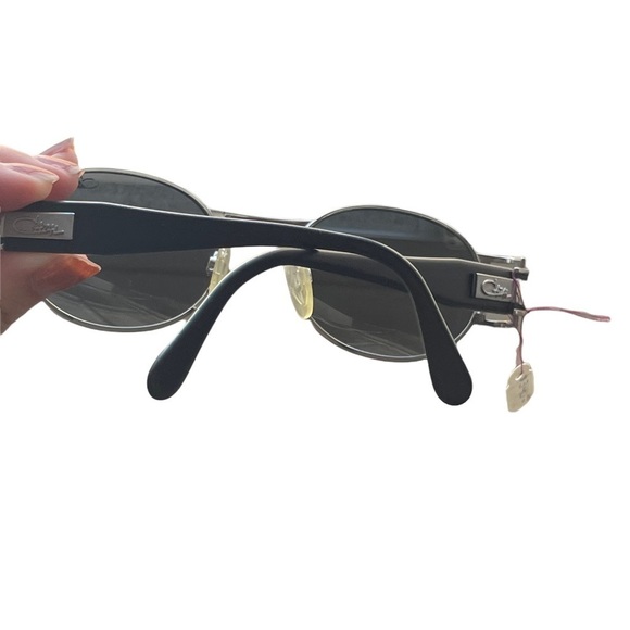 ?CAZAL Vintage Deadstock 90s Y2K Silver Retro Round Aviator Frame Sunglasses﻿ main image 4